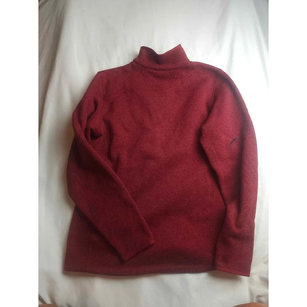 The North Face Mens Gordon Lyons 1/4 Zip Fleece Pullover Red Large